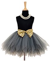 tu-ti tu golden era tutu skirt with bow-grey
