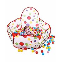 Webby Kids Play Zone Tent & 50 Balls - Multi Color