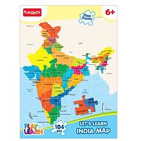 Funskool Learn India Map Puzzle - 104 Pieces