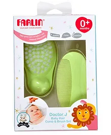 Farlin Comb And Brush Set - Green