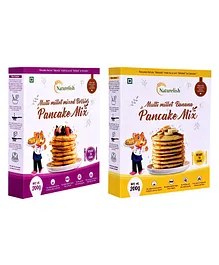 Naturelish Mixed Berries & Multi-Millet Banana Pancake Mix Pack of 2 - 200 gm each