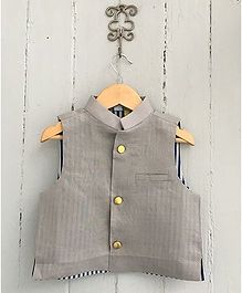 Frangipani Kids Jacket With Front Button - Grey Frangipani Kids Jacket With Front Button - Grey