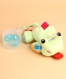 Pacifiers With Cover & Frog Clip - Green