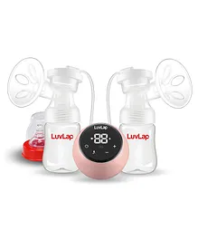 LuvLap Adore Double Electric Breast Pump - Pink & White