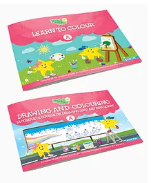 Learn to Color Drawing And Coloring Activity Set A Pack of 2 - English