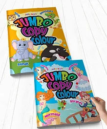 Jumbo Copy Colour Book Pack of 2 - English