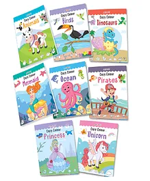 Copy Colour Books Pack of 8 - English