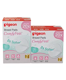 Pigeon Breast Pads Comfy Feel Pack of 2 - 96 Pieces 
