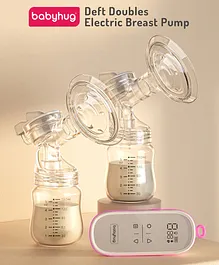 Babyhug Portable Electric Double Breast Pump - White