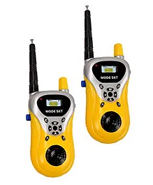 VGRASSP 2 Way Walkie Talkie Toy (2 Pcs Set) For 5 To 12 Years Boys And Girls - Indoor and Outdoor Multipurpose Use - Pretend Play Toy - Yellow 