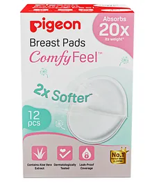 Pigeon Comfy Feel Breast Pads - 12 Pieces