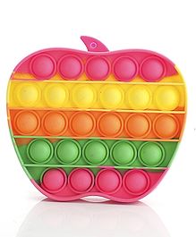 Aditi Toys Apple Shape Glow in The Dark Pop it Bubble Fidget Toy - Multicolor