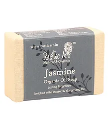 Rustic Art Organic Hand Made Cold processed Jasmine Soap - 100 gm