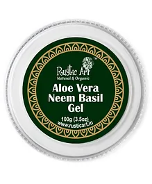Rustic Art Aloe Vera Neem Basil Gel - 100 gm