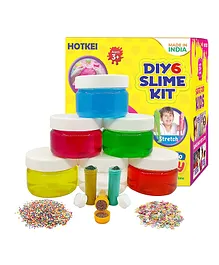Hotkei Scented DIY Magic Slime Gel Jelly with Activity Kit Pack of 6 Multicolour - 50 gm each