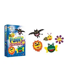 Jumboo 3D DIY Art And Craft Set Funny Characters - Multi Color
