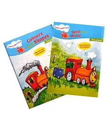 Preschool Spell and Write & Colours and Shapes Book Set Of 2 - English