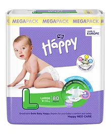 Bella Baby Happy Diapers Large - 80 Pieces
