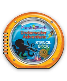 Purple Turtle Stencils For Kids Underwater Adventure Stencil- English
