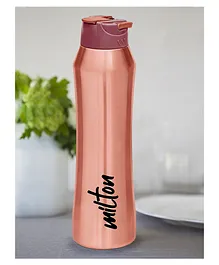 Milton Stark-900 Thermosteel Water Bottle Hot & Cold Vacuum Insulated Flask Rose Gold - 800 ml