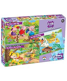 Frank Favourite Stories 3 in 1 Jigsaw Puzzles Multicolor- 144 Pieces