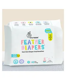 R for Rabbit Pant Style Feather Diapers Small - 48 Pieces