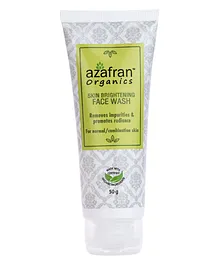 Azafran Organics Skin Brightening Face Wash - 50 gm