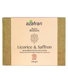Organic Licorice & Saffron Skin Lightening Bath Bar- 100 gm