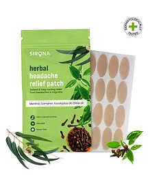 SIRONA Herbal Headaches & Migraine Pain Relief Patches - 16 Patches