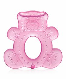 BeeBaby Teddy Shaped Water Filled Teether With Carry Case - Pink