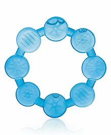 BeeBaby Ring Shaped Water Filled Teether With Carry Case - Blue