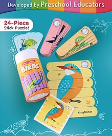 Intelliskills Stick Puzzle Birds - 24 Pieces