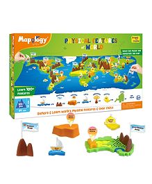 Imagi Make Mapology Physical Map World Multicolour - 125 Pieces+