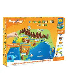 Imagi Make Mapology Physical Features of India Multicolour - 60 Pieces+