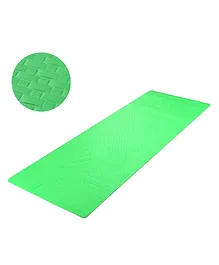Kids Mandi 10 MM Thick Yoga Mat With Carrying Strap - Green