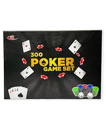 Kids Mandi Casino Style  Plastic Poker Chips Set for Texas Holdem Blackjack Gambling - 300 Chips Dice