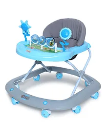 Funride Baby Walker  Herby Foldable Activity Walker with Adjustable Height   - Blue