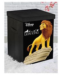 Fun Homes Disney Lion King Non Woven Fabric Foldable Storage Box with Lid - Black