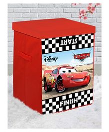 Fun Homes Disney Cars Non Woven Fabric Foldable Storage Box with Lid -Black Red