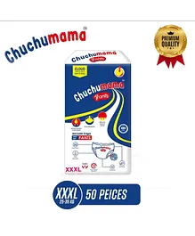 Chuchumama XXXL Size Baby Diaper Pants With Bubble Bed Technology For Comfort- 50 Pieces