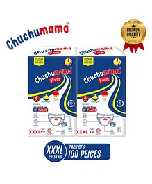 Chuchumama Baby Pants XXXL Size Baby Diaper Pants Combo Pack of 2 - 50 Pieces Each