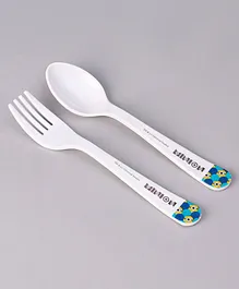 Minions Fork & Spoon - White