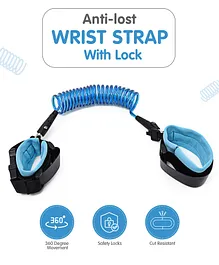 Anti-lost Wrist Strap With Lock - Blue