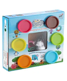Kids Mandi  Dough Compound 6 Pcs Case of Colors, Non-Toxic Assorted - 50 gm Each