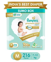 Pampers Premium Care Pants Baby Diapers Medium Size - 216 Pieces