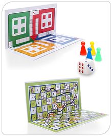 Babyhug Ludo and Snakes N Ladders Board Game - Multicolour