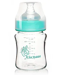 R for Rabbit Fist Feed Glass Feeding Bottle - 120 ml