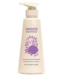 Maate Baby Shampoo Enriched with Green Gram, Fenugreek, and Cabbage Rose Extracts Soft & Shiny Baby Hair with Extra Mild Natural Cleansers Paraben and Sulphate-Free pH Balanced, Soap Free & Tear-Free Natural & Vegan - 400 ml
