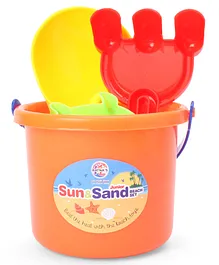 Ratnas Sun and Sand Beach Set Orange - 6 Pieces (Color May Vary)