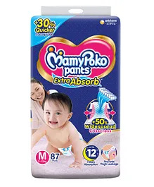 MamyPoko Extra Absorb Pants Style Diapers Medium - 87 Pieces
